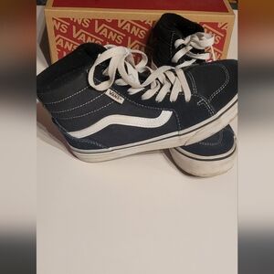 Vans Kids Black High-Top Sneakers fillmore hi size 3